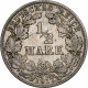 Empire Allemand, 1/2 Mark, 1917, Berlin, Argent, TTB, KM:17 - 1/2 Mark