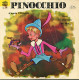 PINOCCHIO Avec LA CHANSON DU FILM >> VINYLE & POCHETTE BON USAGE REF-LEX-71-71A - Bambini