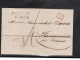 1838 ," MALMEDY "  Claire, Lettre Avec Contents ,lettre Pour La Belge,  Rare ! Superbe !  # 1491 - OC55/105 Eupen & Malmédy