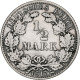 Empire Allemand, 1/2 Mark, 1917, Hambourg, Argent, TTB, KM:17 - 1/2 Mark