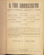 Il Foro Amministrativo Vol.2 1926 Direzione Amministrazione Roma (BV03) Come Foto Raccolta Giurisprudenza Amministrativa - Livres Anciens