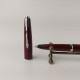 Vintage Fountain Pen Parker 45 Dark Red Chrome Fine Nib Made In England #5481 - Schreibgerät