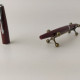 Vintage Fountain Pen Parker 45 Dark Red Chrome Fine Nib Made In England #5481 - Pens