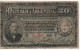 ARGENTINA  20 Centavos P215  	 L. 29.09.1891   (  Lieutenant-General Bartolomé Mitre  + Head Of Bull At Back ) - Argentinien