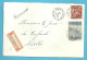 762+765 Op Brief Aangetekend Sterstempel (Relais) * GENTINNES * - 1948 Esportazione