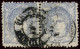 Ø 107F. Pareja Horizontal Con Fechador CARTAGENA/MURCIA. Certificado COMEX (2022). - Used Stamps