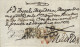 D.P. 13. 1841 (18 OCT). Carta De Miajadas (Cáceres) A Madrid. Manuscrito "Franca Arias" Y Aspas De Tinta. Marca Aplicada - ...-1850 Prefilatelia