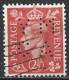 Great Britain 1951. Scott #284 Perf: M.Y.A.C. (U) King George VI - Gezähnt (perforiert)