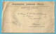 Brief "Administration Communale D'Erbaut" Met BLAUWE !! Dubbelringstempel Van 1919 Van JURBISE - Noodstempels (1919)