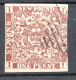 Timbre TERRE NEUVE - YT N°  1  Couronne Royale Et Fleurs Héraldiques - Obl. 1862 - 1857-1861