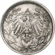 Empire Allemand, 1/2 Mark, 1918, Stuttgart, Argent, TTB, KM:17 - 1/2 Mark