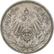 GERMANY - EMPIRE, 1/2 Mark, 1918, Muldenhütten, TTB, Argent, KM:17 - 1/2 Mark