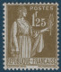 FRANCE Type PAIX N°287** 1FR 25 Olive Fraicheur Postale TTB Cote YVERT : 215 € - 1932-39 Peace