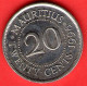 Mauritius - 1996 - 20 Cents - QFDC/aUNC - Come Da Foto - Mauricio