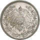 Empire Allemand, 1/2 Mark, 1905, Stuttgart, Argent, TTB+, KM:17 - 1/2 Mark