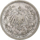 Monnaie, Allemagne, Empire., 1/2 Mark, 1905, Berlin, TB+, Argent, KM:17 - 1/2 Mark