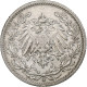 Monnaie, GERMANY - EMPIRE, 1/2 Mark, 1905, Karlsruhe, TB+, Argent, KM:17 - 1/2 Mark