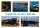 73195615 Kappeln Schlei Panorama Muehle Eisenbahn Segelschiffe Kappeln Schlei - Kappeln / Schlei