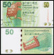 Hong Kong 2014 Banknotes 50 Dollars Standard Chartered Bank UNC Banknote Supernatural Tortoise - Hong Kong