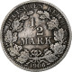 Empire Allemand, 1/2 Mark, 1906, Karlsruhe, Argent, TTB, KM:17 - 1/2 Mark