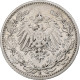 Empire Allemand, 1/2 Mark, 1906, Muldenhütten, Argent, TB+, KM:17 - 1/2 Mark