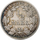 Monnaie, GERMANY - EMPIRE, 1/2 Mark, 1906, Karlsruhe, TB+, Argent, KM:17 - 1/2 Mark