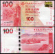 Hong Kong Paper Money 2010-2019  Banknotes 100 Dollars BOC Bank UNC Banknote Lion Rock - Hong Kong