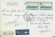 NOUVELLE CALEDONIE 9F PAIRE CARTE AVION NOUMEA 24.12.1970 - Cartas & Documentos