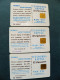 3 Different Cards Phonecard Chip New Year Christmas Noel K340 12/97 50,000ex. 840 Units Prefix Nr.EZh BV GD UKRAINE - Oekraïne
