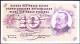 SUISSE/SWITZERLAND * 10 Francs * G. Keller * 20/10/1955 * Etat/Grade TB/F - Switzerland