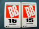 2 Cards Phonecard Chip Advertising Newspaper BB K277  11/97 50,000ex. 840 Units Prefix Nr. EZh BV (in Cyrillic) UKRAINE - Ucrania