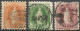 3 Timbres De 1888 ( Helvétie Debout N°66B / 67B / 71B SBK 340--Frs ) - Gebraucht