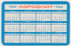Pocket Calendar AEROFLOT USSR Soviet Airlines. Moscow. Airplane 1964 Vintage Old Pocket Calendar - Petit Format : 1981-90