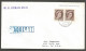 1957 Paquebot Cover 2x1c Wildings MS Ocean Mail Kobe Japan - Postgeschiedenis