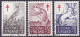 FI110 – FINLANDE – FINLAND – 1962 – ANTI-TUBERCULOSIS FUND – Y&T 527/29 USED - Used Stamps