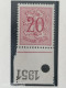 Delcampe - LOT HERALDIEKE LEEUW MET JAARTAL POSTFRIS MET CUR OP 40C BOL OP NEUS - 1951-1975 Heraldieke Leeuw