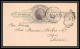 3261/ USA Entier Stationery Carte Postale (postcard) N°8 Pour Guanajuato Mexico 1889 - ...-1900
