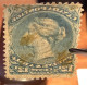 Sc.28 BETTER PAPER VARIETY? ~fine & Superb Cancel 1868 12 1/2c Blue Canada Large Queen Victoria - Gebraucht