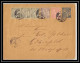 4762 Albert 1er 5c Complement Affranchissement 1895 Composé Elberfeld Enveloppe Monaco Entier Postal Stationery - Entiers Postaux