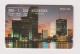 SINGAPORE - View Of Miami USA GPT Magnetic Phonecard - Singapore