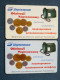 2 Different Colors Cards Phonecard Chip Advertising Ukrtelecom Telephone Coins 1120 Units 40 Calls UKRAINE - Ukraine
