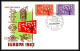 Delcampe - 004 FRANCE Lettre (cover Briefe) Fdc (premier Jour) Europe Europa 1956 - 1970 Lot De 32 Enveloppes Différentes  - Collections