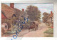 Angleterre - CROPTHORNE WORCESTERSHIRE -  Gravure Couleur  Chaumière Attelage Cheval Carriole Sur Chemin - CPA SALMON - Andere & Zonder Classificatie