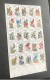 1960 USA Birds MNH 4 Sheets Face $40 In Half Fold Also Slight Creases On Few Stamps - Piciformes (pájaros Carpinteros)