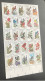 Delcampe - 1960 USA Birds MNH 4 Sheets Face $40 In Half Fold Also Slight Creases On Few Stamps - Climbing Birds