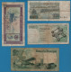 LOT BILLETS 4 BANKNOTES: ALGERIE - BELGIQUE - ALBANIA - PORTUGAL - Vrac - Billets