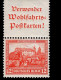 Deutsches Reich S 101 Nothilfe MNH Postfrisch ** Neuf - Carnets & Se-tenant