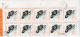 1965 - Reptiles  FULL X 10 - Feuilles Complètes Et Multiples