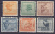 Belgian Congo 1923-24 Mi. 66-67, 70, 72-73, 76, Including 5 Fr., MH* (2 Scans) - Nuovi