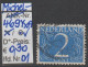1946 - NIEDERLANDE - FM/DM "Ziffern-Zeichnung" 2 C Blau - O Gestempelt - S. Scan (469YxAo 01-26 Nl) - Gebruikt